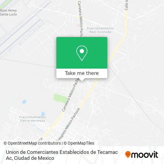 Mapa de Union de Comerciantes Establecidos de Tecamac Ac