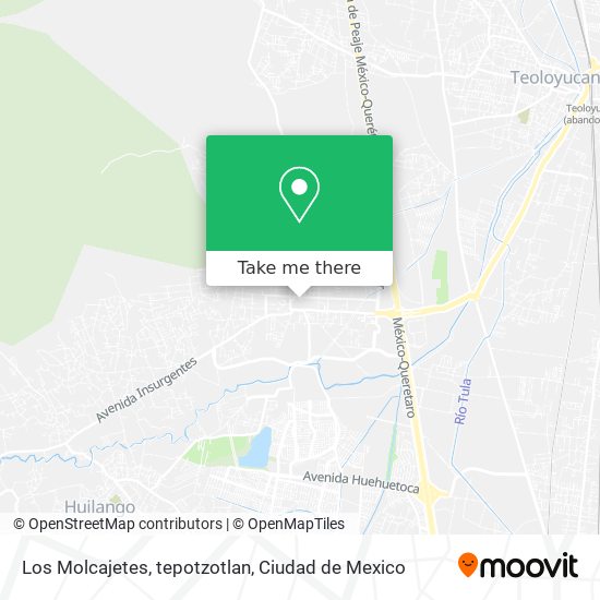 Los Molcajetes, tepotzotlan map