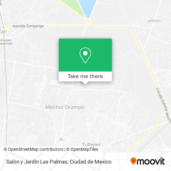 Mapa de Salón y Jardín Las Palmas