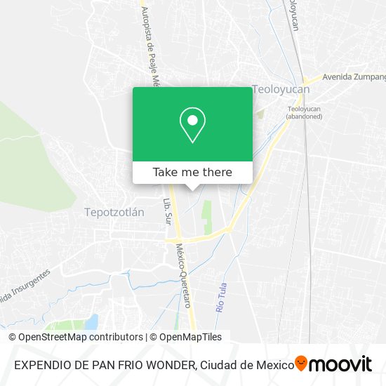 EXPENDIO DE PAN FRIO WONDER map