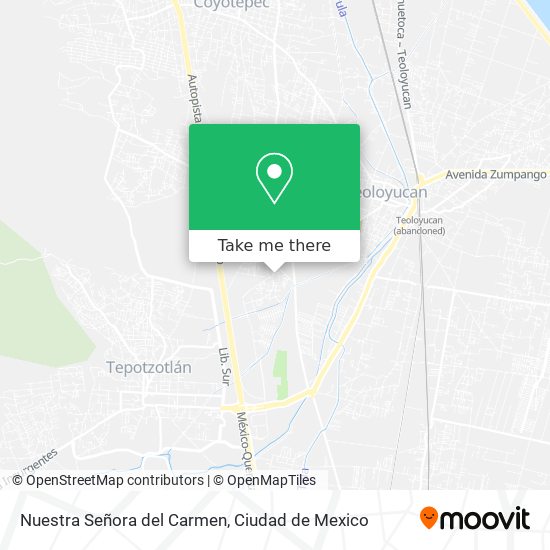 Mapa de Nuestra Señora del Carmen