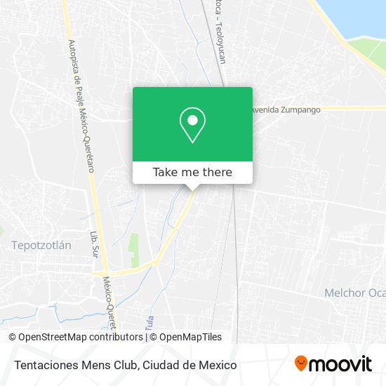 Mapa de Tentaciones Mens Club