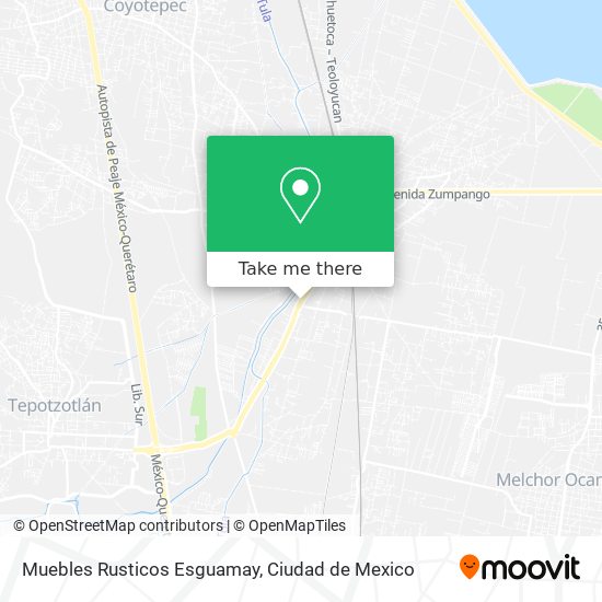 Mapa de Muebles Rusticos Esguamay