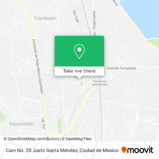Cam No. 20 Justo Sierra Méndez map