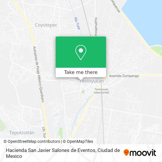 Mapa de Hacienda San Javier Salones de Eventos