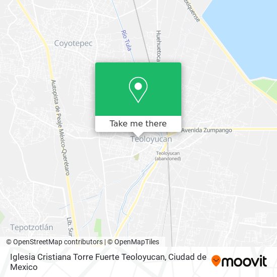 Iglesia Cristiana Torre Fuerte Teoloyucan map