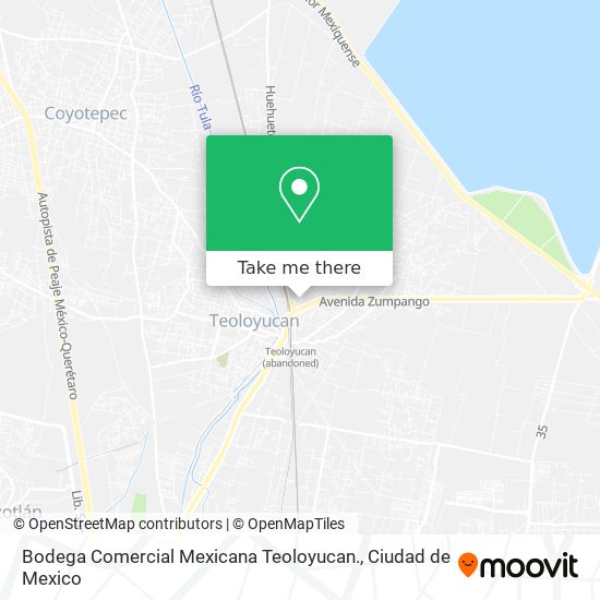 Mapa de Bodega Comercial Mexicana Teoloyucan.