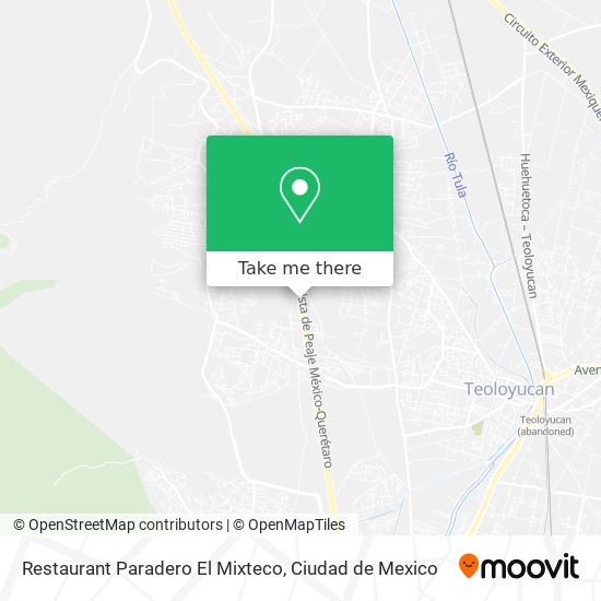 Restaurant Paradero El Mixteco map