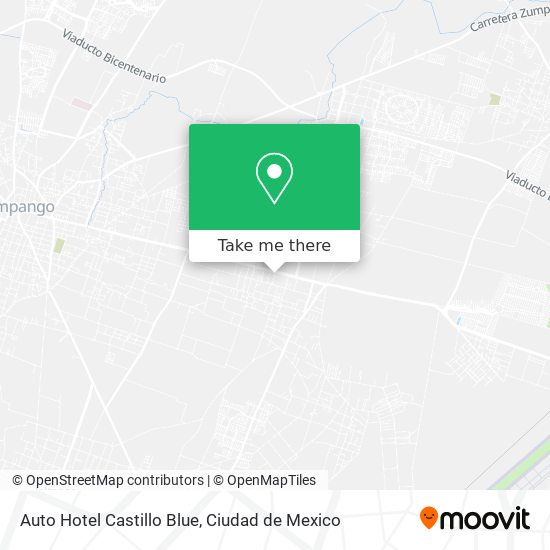 Auto Hotel Castillo Blue map