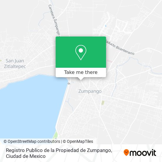 Mapa de Registro Publico de la Propiedad de Zumpango