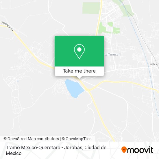 Tramo Mexico-Queretaro - Jorobas map