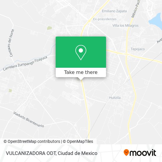 Mapa de VULCANIZADORA ODT