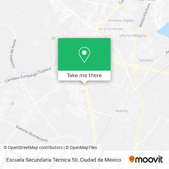 Escuela Secundaria Técnica 50 map