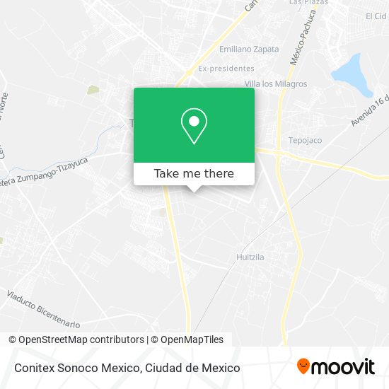 Conitex Sonoco Mexico map