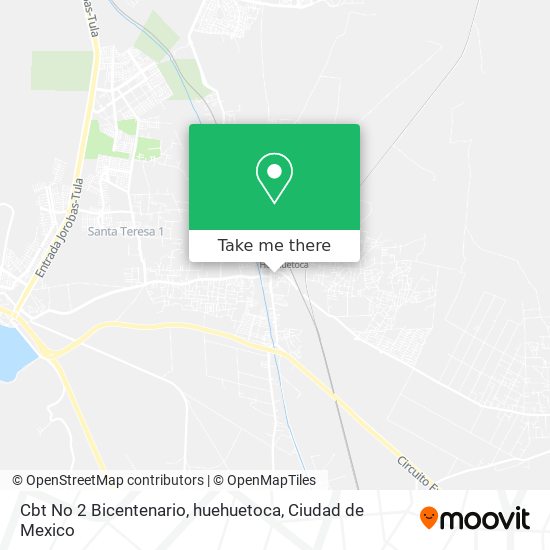 How to get to Cbt No 2 Bicentenario, huehuetoca in Tepeji Del Río De Ocampo  by Bus or Train?