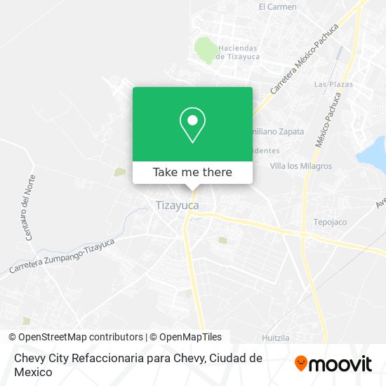 Mapa de Chevy City Refaccionaria para Chevy