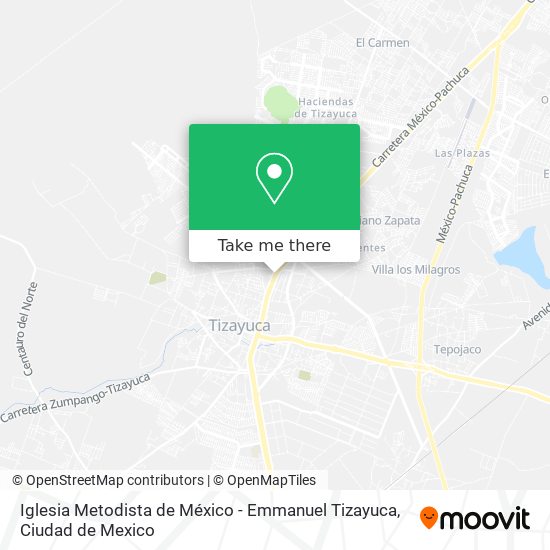 Iglesia Metodista de México - Emmanuel Tizayuca map