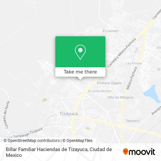 Mapa de Billar Familiar Haciendas de Tizayuca