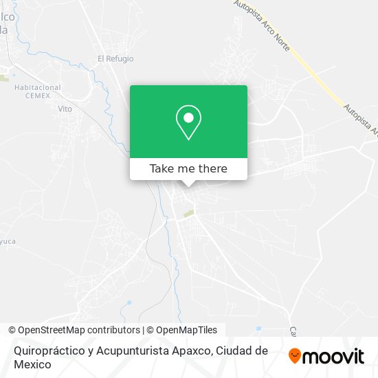 Quiropráctico y Acupunturista Apaxco map