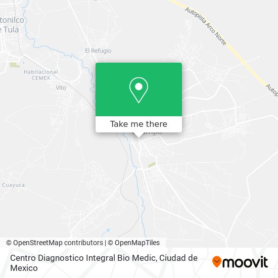 Mapa de Centro Diagnostico Integral Bio Medic