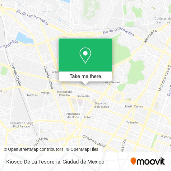 Kiosco De La Tesoreria map