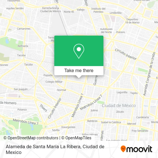 Alameda de Santa María La Ribera map