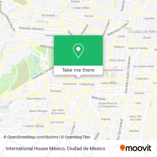 International House México map