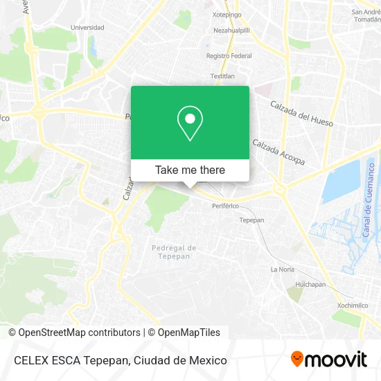 CELEX ESCA Tepepan map
