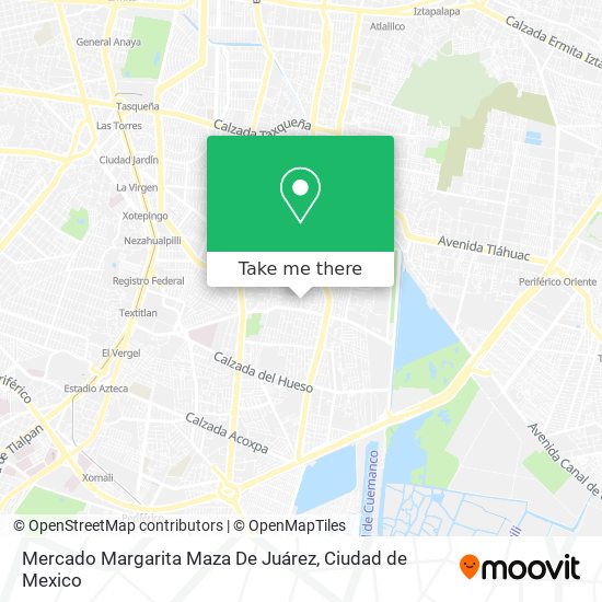 Mapa de Mercado Margarita Maza De Juárez