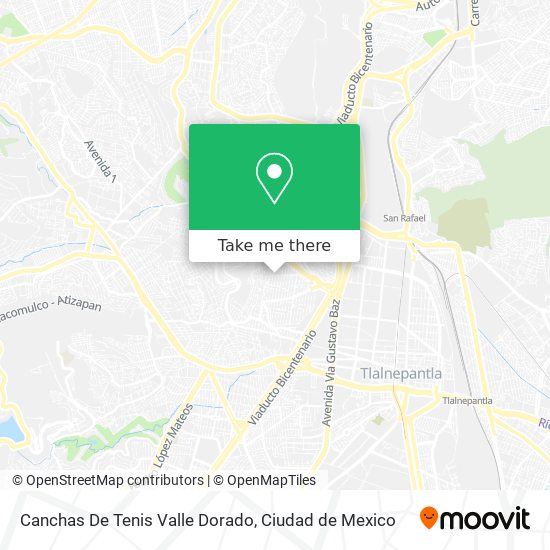 Canchas De Tenis Valle Dorado map