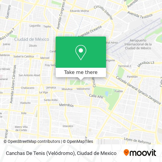 Canchas De Tenis (Velódromo) map