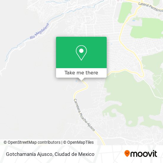 Gotchamanía Ajusco map