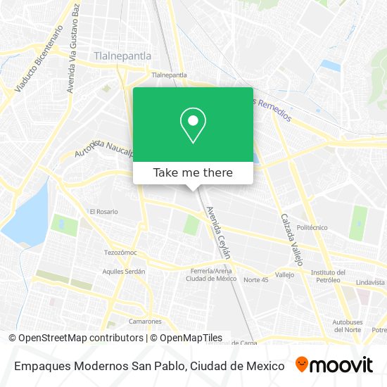 Empaques Modernos San Pablo map