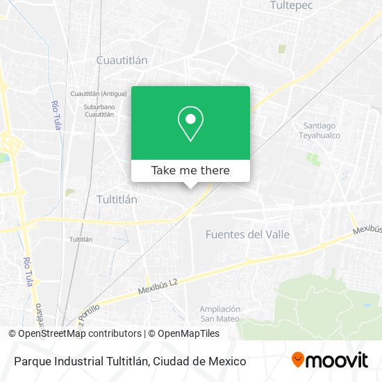 Parque Industrial Tultitlán map