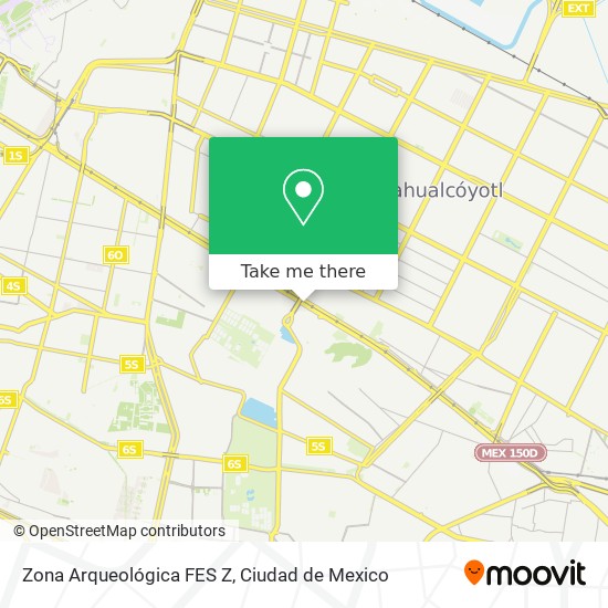 Mapa de Zona Arqueológica FES Z