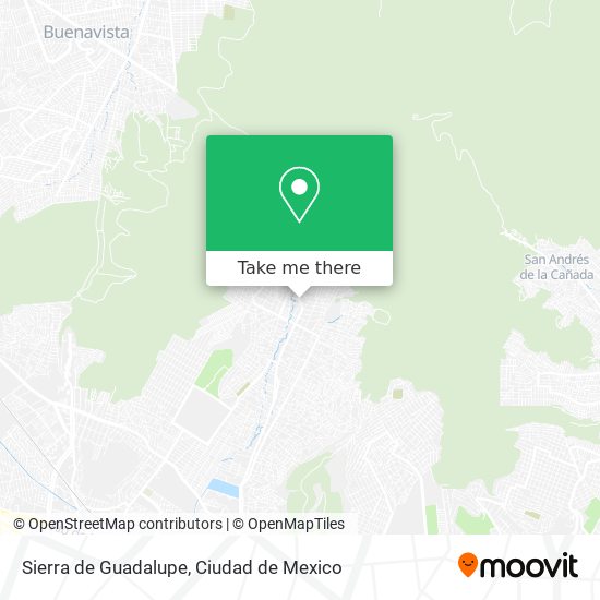 Sierra de Guadalupe map