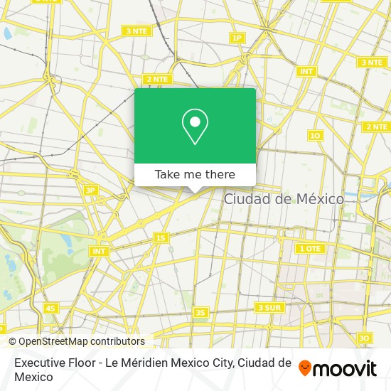 Executive Floor - Le Méridien Mexico City map