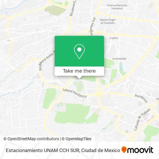 Estacionamiento UNAM CCH SUR map