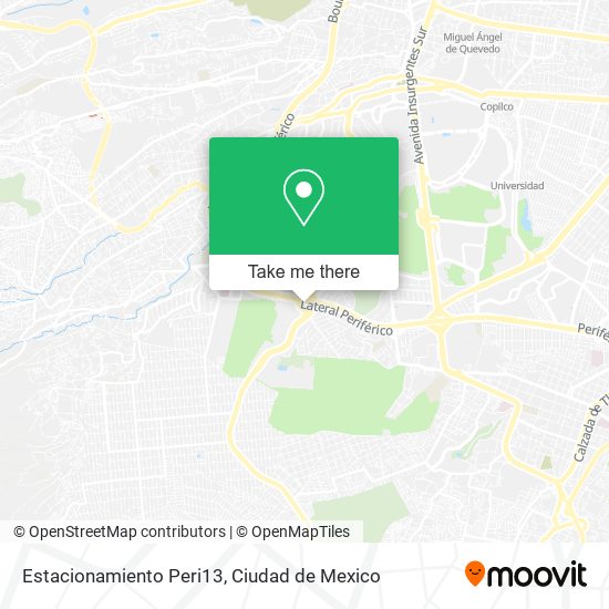 Estacionamiento Peri13 map