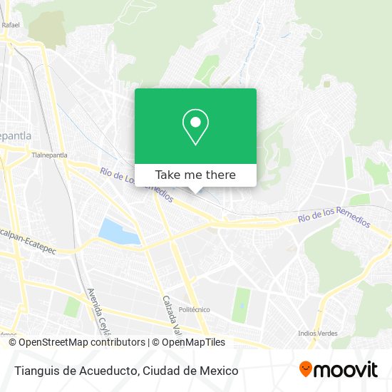 Mapa de Tianguis de Acueducto