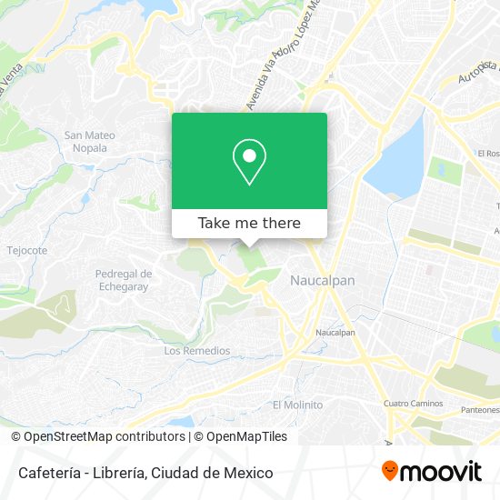 Cafetería - Librería map