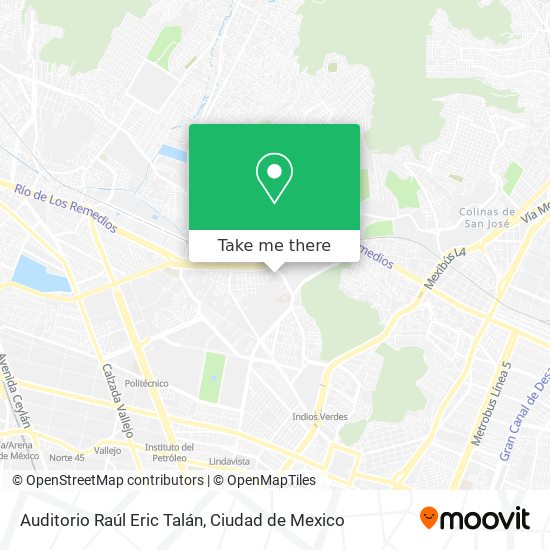 Auditorio Raúl Eric Talán map