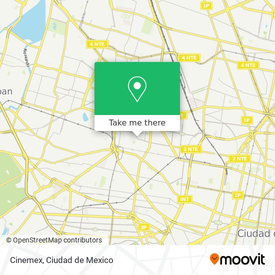 Cinemex map