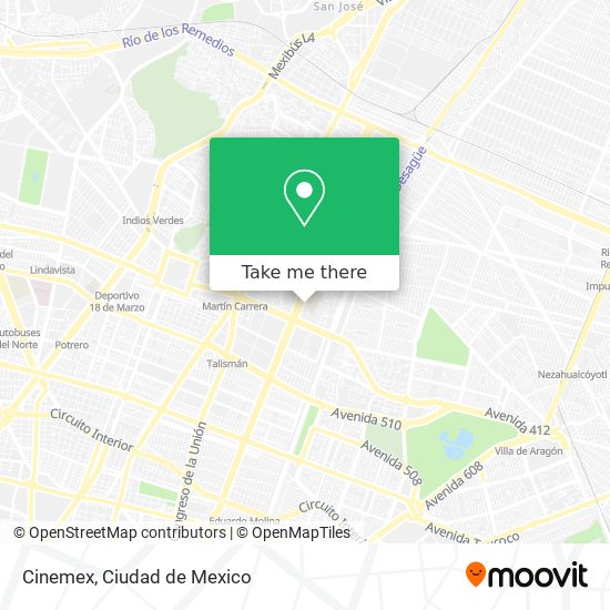 Cinemex map