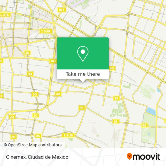 Cinemex map