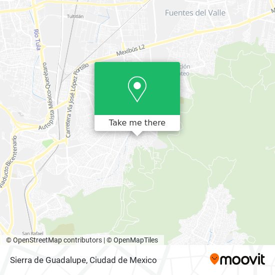 Mapa de Sierra de Guadalupe