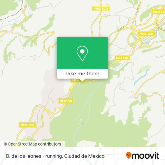 D. de los leones - running map