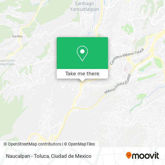 Naucalpan - Toluca map