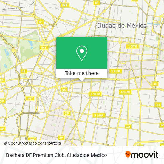 Mapa de Bachata DF Premium Club