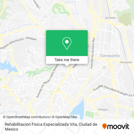 Mapa de Rehabilitación Física Especializada Vita